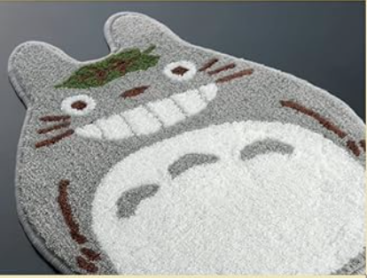My Neighbor Totoro Slow Accent Mat (Gray), Approximately 65×48 cm (25.59×18.90 inches)