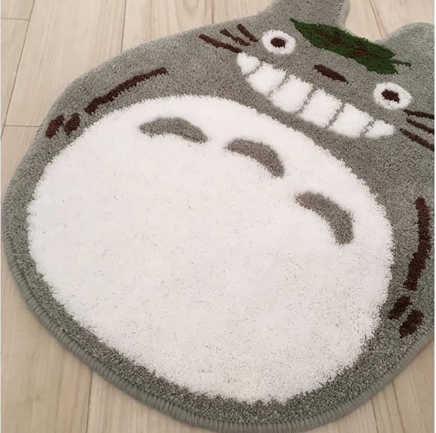 My Neighbor Totoro Slow Accent Mat (Gray), Approximately 65×48 cm (25.59×18.90 inches)