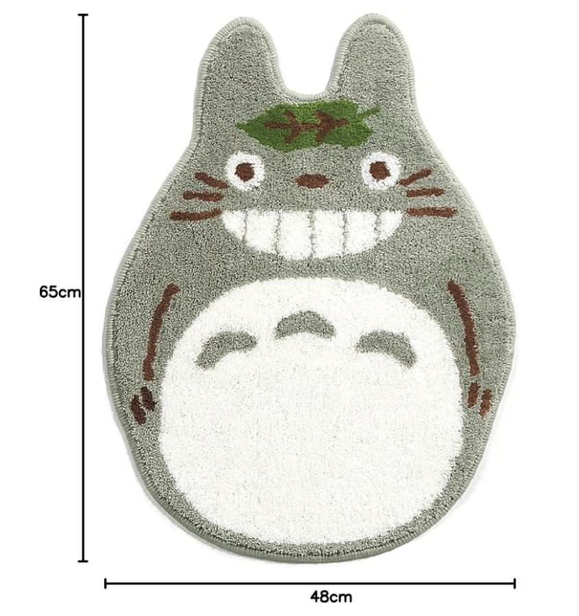 My Neighbor Totoro Slow Accent Mat (Gray), Approximately 65×48 cm (25.59×18.90 inches)