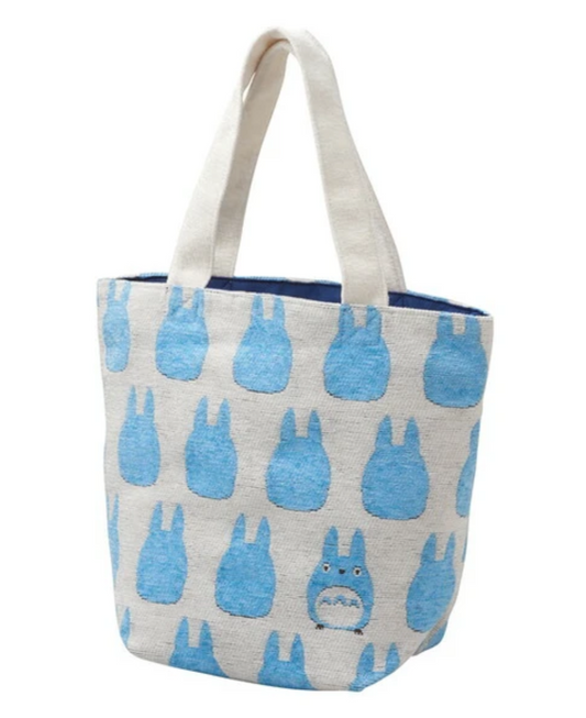 Studio Ghibli Mini Tote Bag (Skyblue) - Totoro Silhouette design