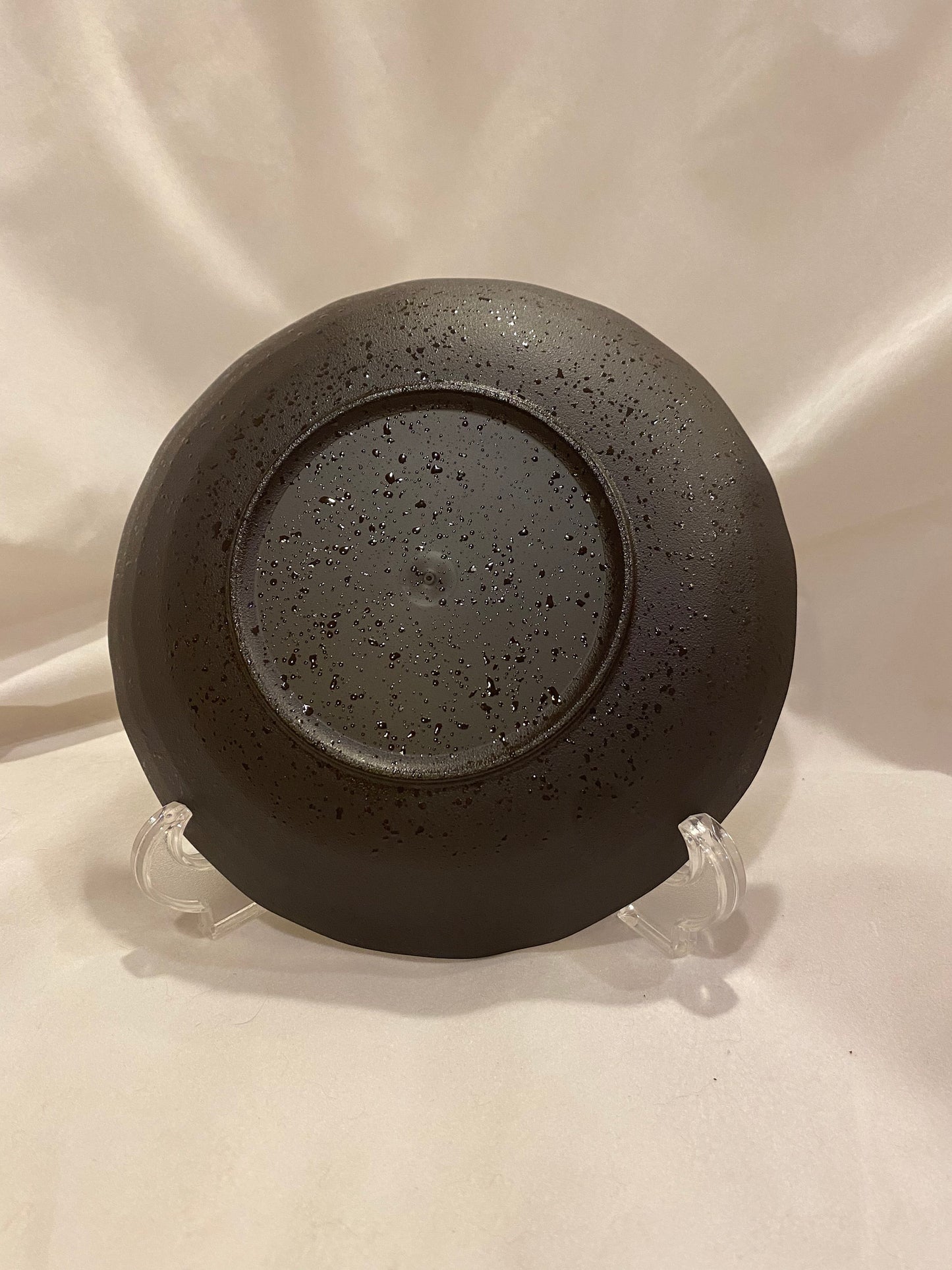 Round medium saucer 7" diameter, Synthetic lacquer ware/Wafu Japanese style design with Urethane paint