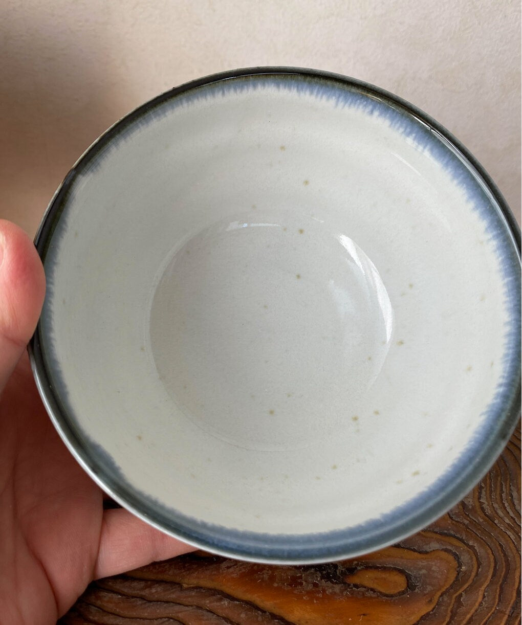 Ceramic wafu-Japanese medium bowl, 4.92" diameter x 2.75" height