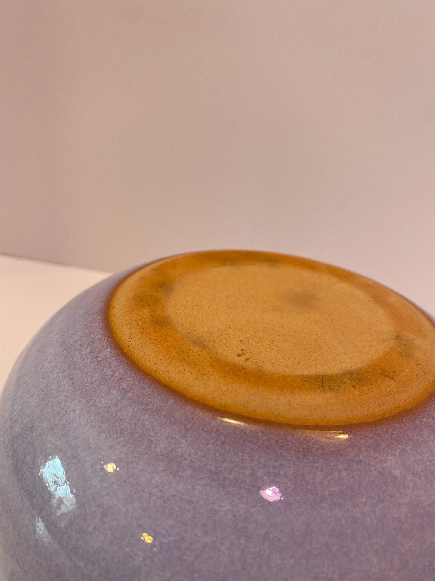 萩焼 椿秀窯 Japanese Ceramic Saucer, Hagi Yaki Ware, Chinshu-gama , Size 6.5 inch diameter x 3.25" height, comes with original box