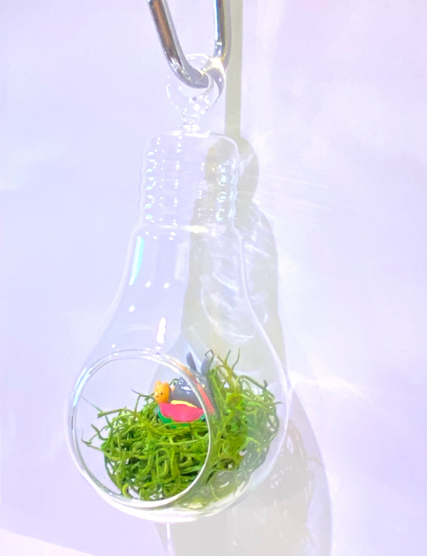 Athenas Garden HCH0606 6 x 3 in. Clear Bulb Hanging Glass Terrarium & Candle Holder