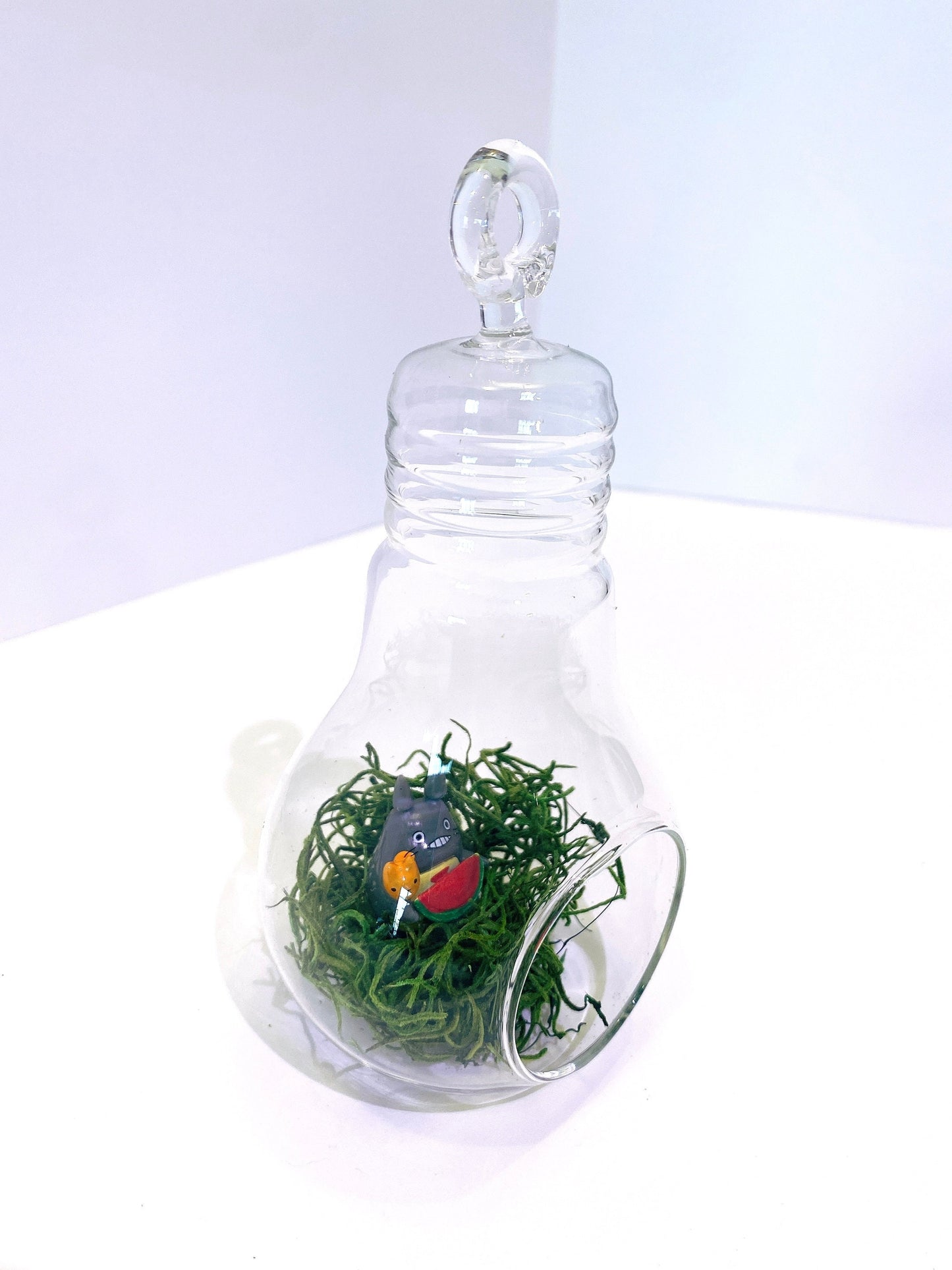 Athenas Garden HCH0606 6 x 3 in. Clear Bulb Hanging Glass Terrarium & Candle Holder