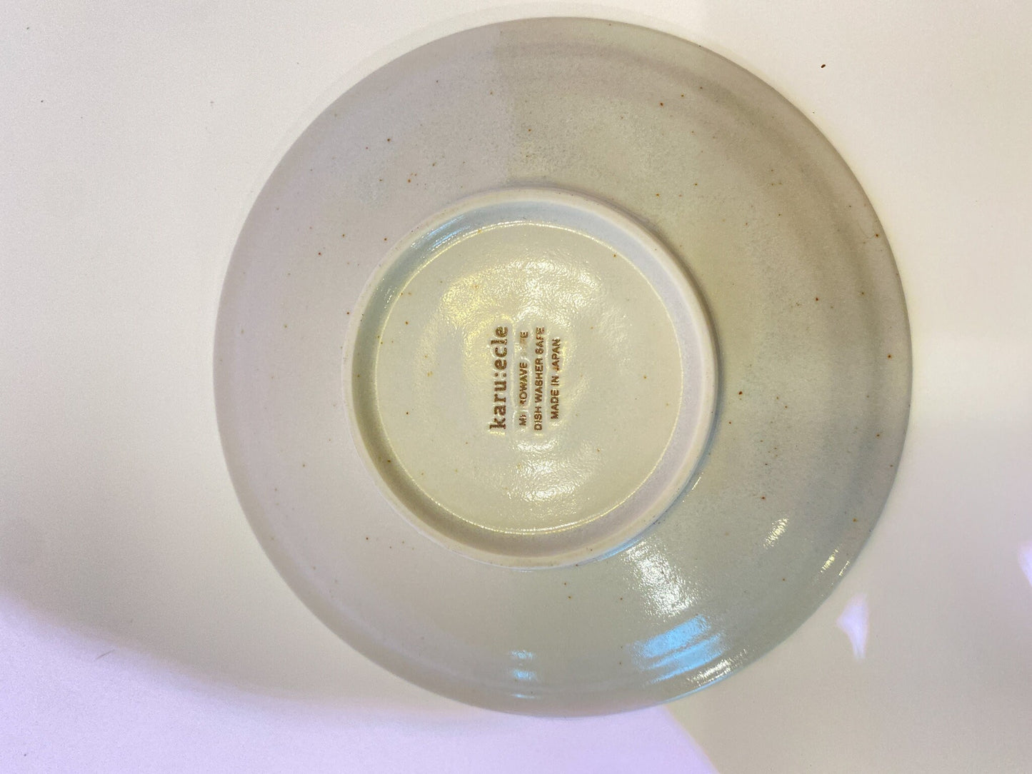 Stripe aizome, indigo blue, wafu design saucer 6.25" x 1"