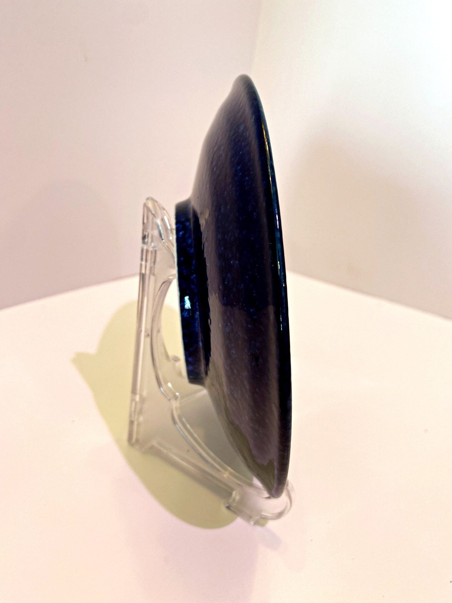 Subtle indigo blue tone, design wafu saucer 6.25" x 1"