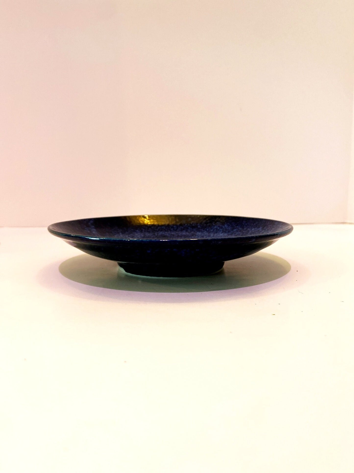 Subtle indigo blue tone, design wafu saucer 6.25" x 1"
