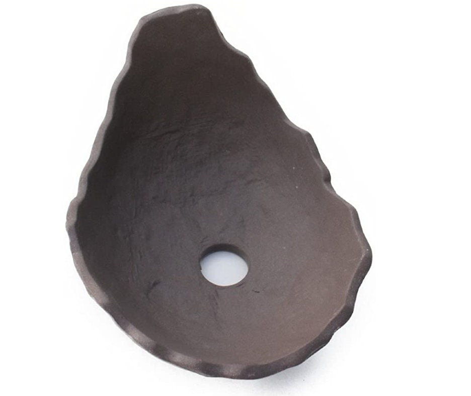 盆栽鉢 山野草鉢 鞍馬石 ウ泥 瀬戸焼 Seto-kilin, Japanese Bonsai Clay Saucer, Size 3.9" x 5.9"