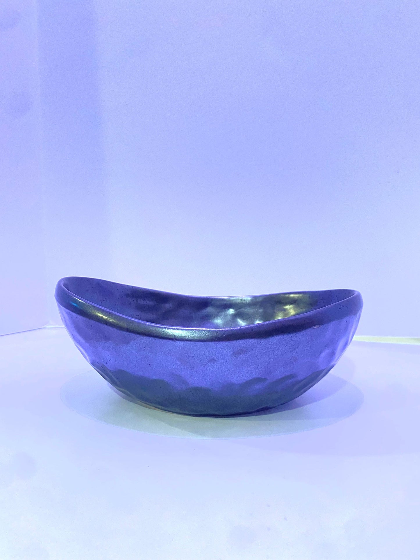 Owner's pick, good size for kokedama. Wabisabi bowl, Stone grained oval intriguing textual with practical appeal for a sculptural piece.