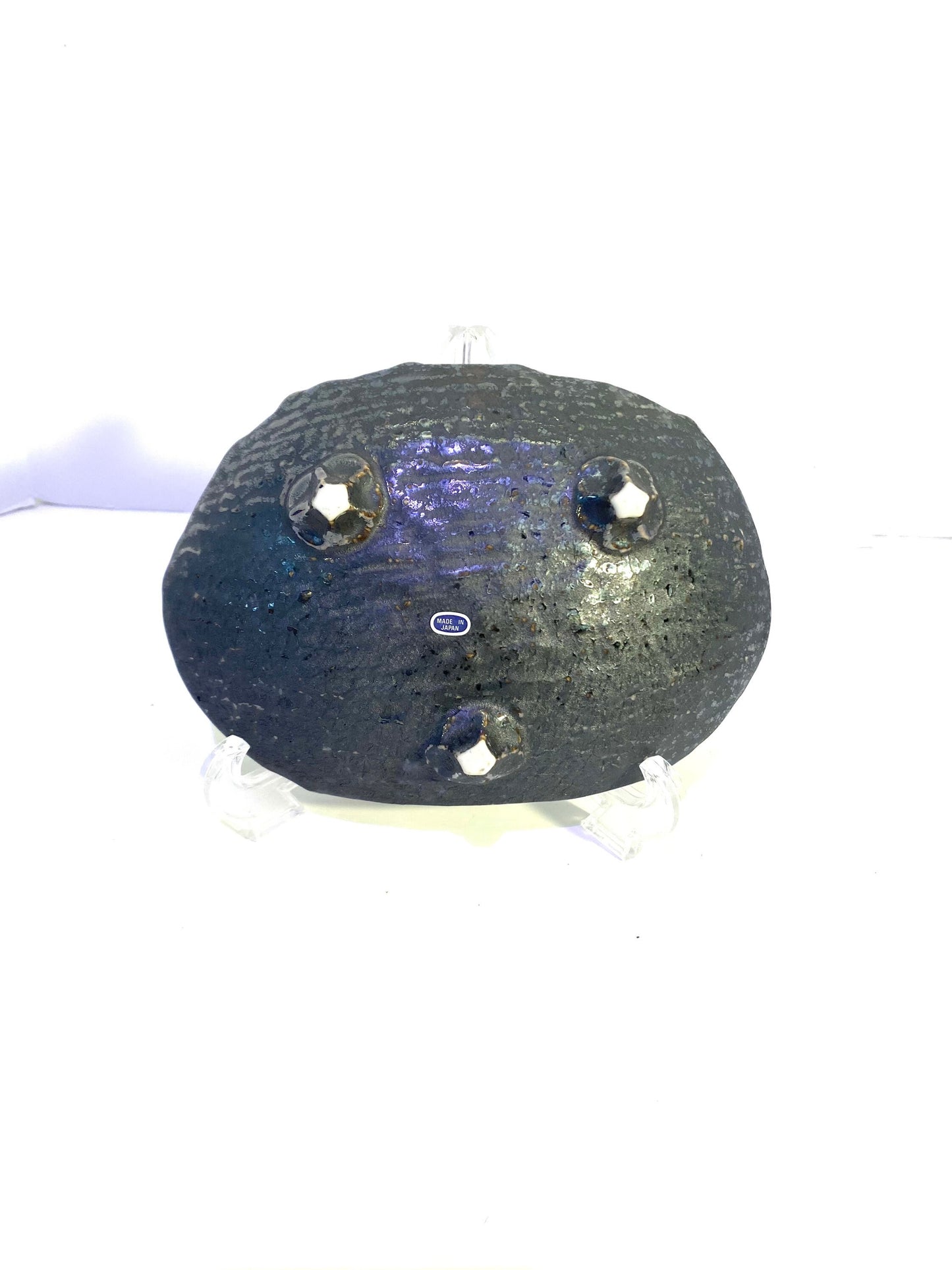 Oval black-copper color, Size 7 3/4" x 5 1/4" x 2 1/2"
