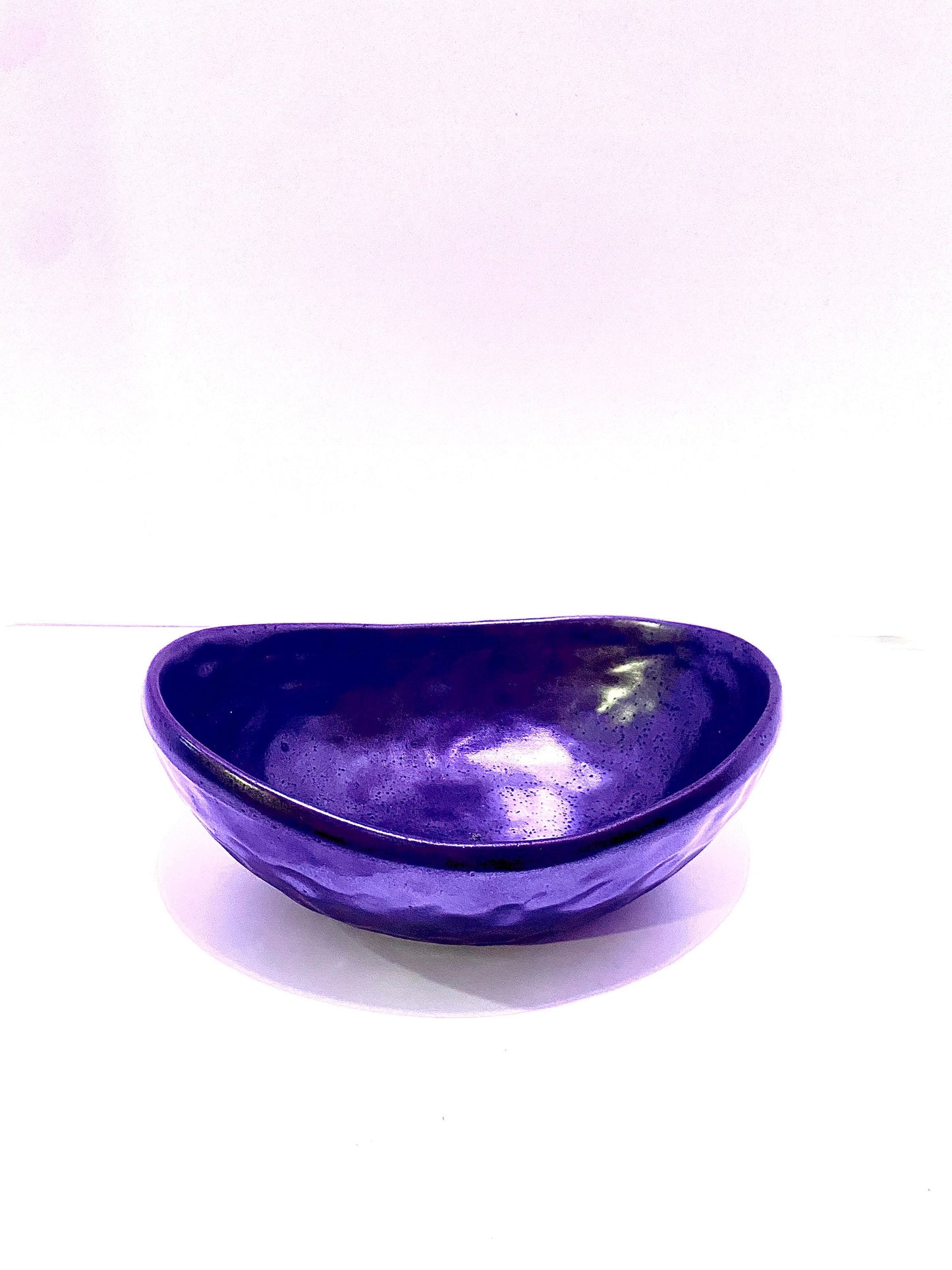 Owner's pick, good size for kokedama. Wabisabi bowl, Stone grained oval intriguing textual with practical appeal for a sculptural piece.