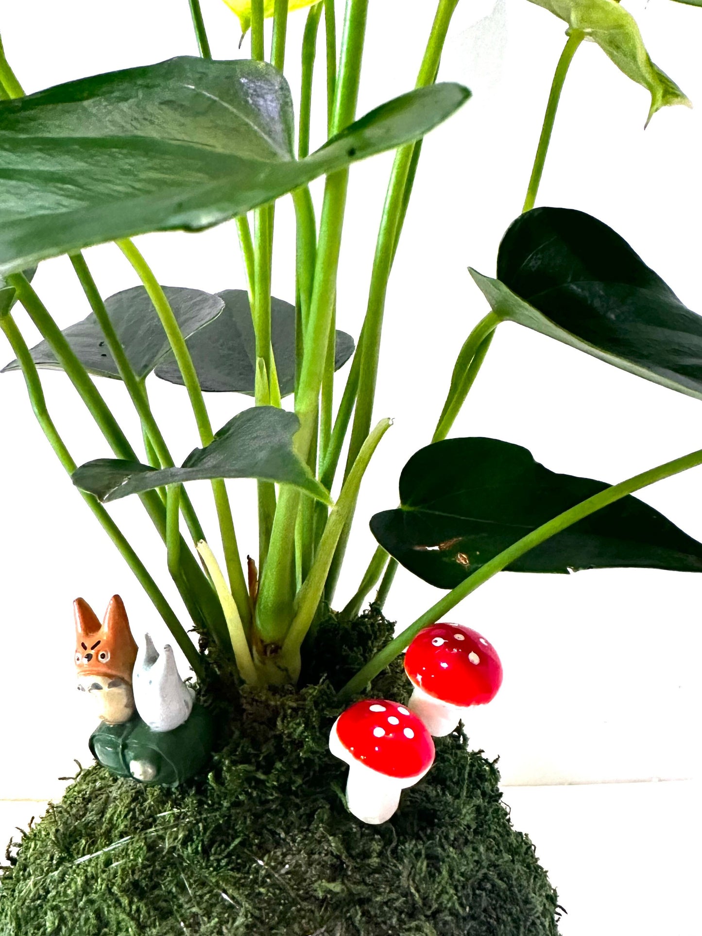 Miniature Totoro doll as Kokedama Charm comes with 3pcs