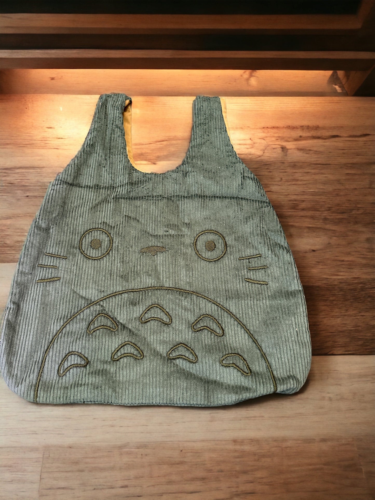 Totoro small bag, Fluffy Corduroy Handbag 12.5inch