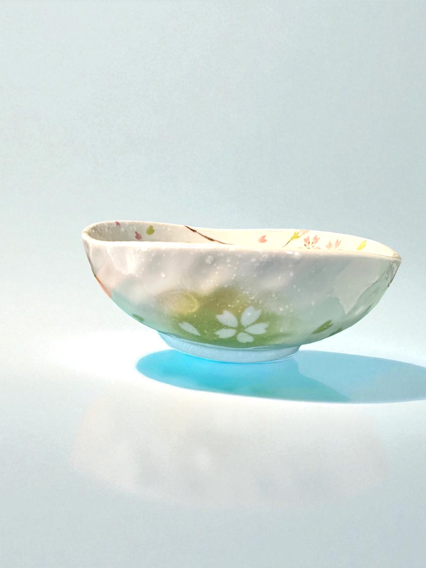 Cherry Blossom Ceramic Bowl Saucer – 6.5"