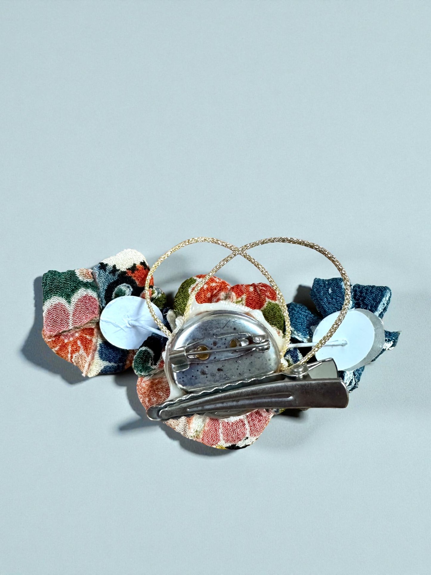 Harmony Trio – Tsumami Zaiku Flower Clip & Brooch