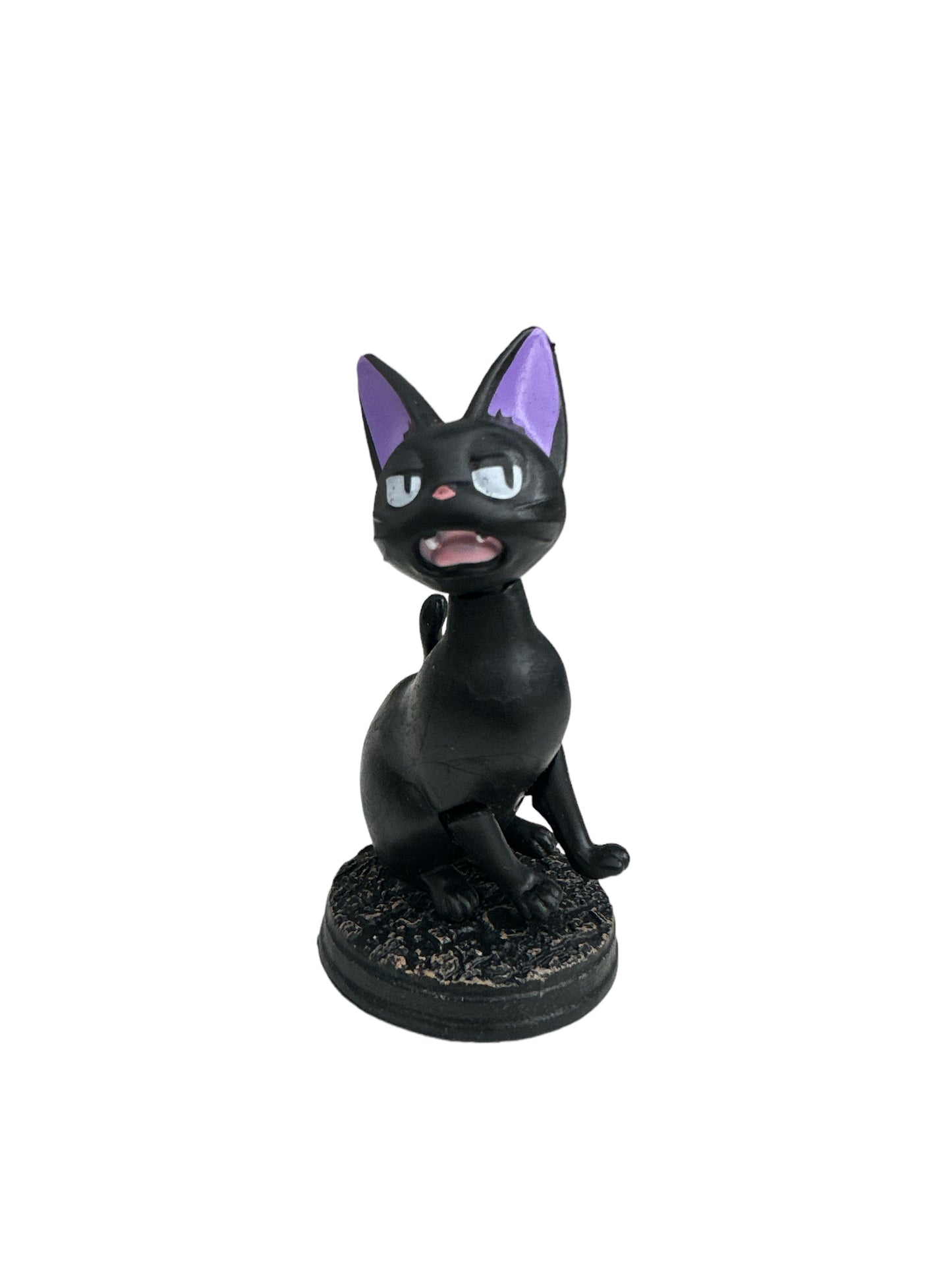 Black cat miniature doll