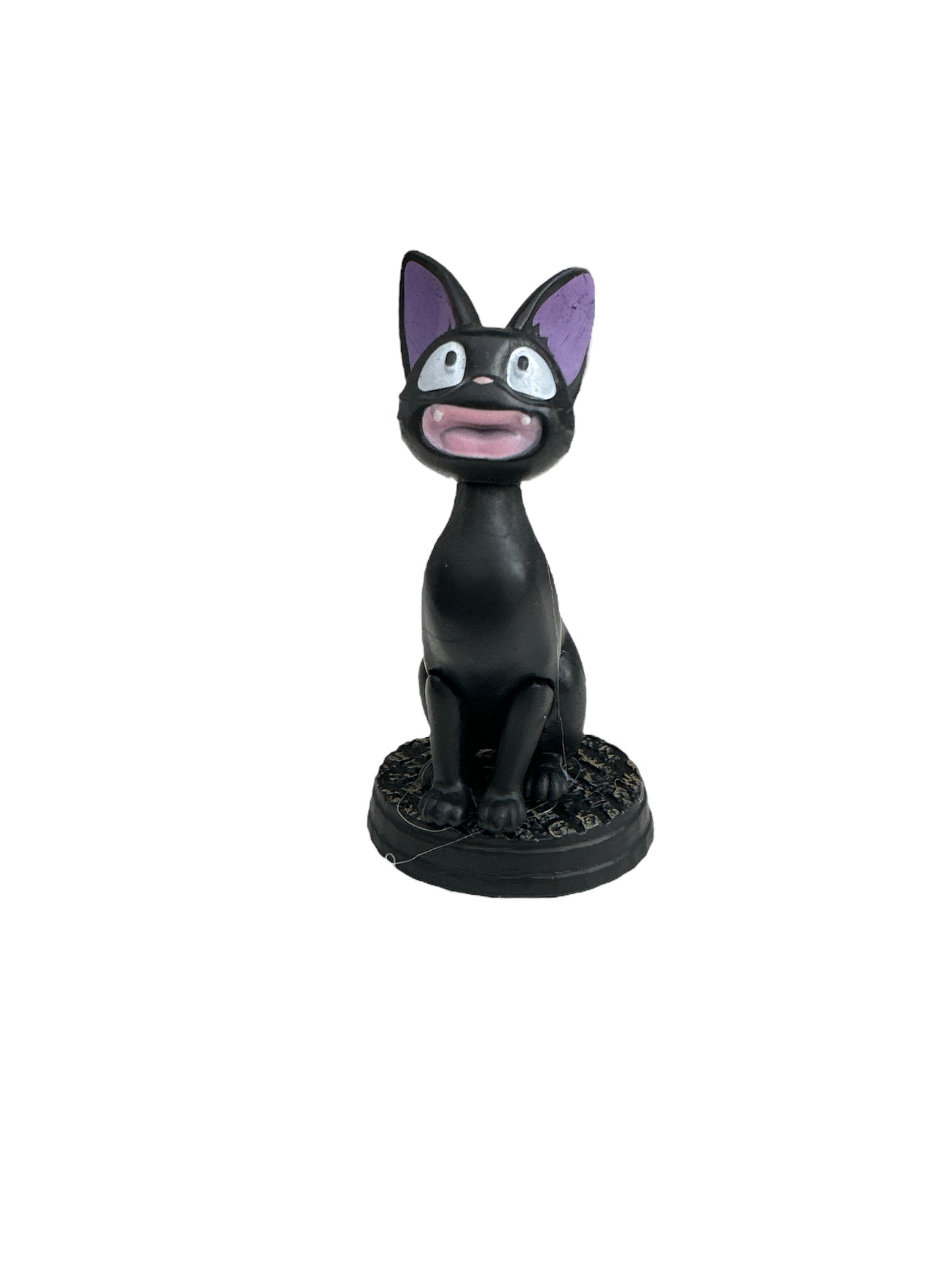 Black cat miniature doll