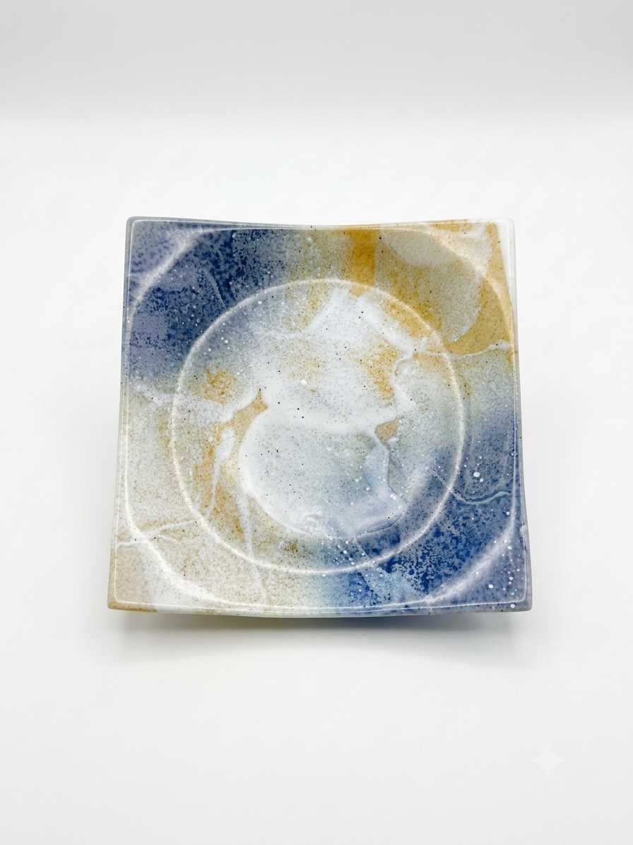 Ocean Nebula Ceramic Saucer