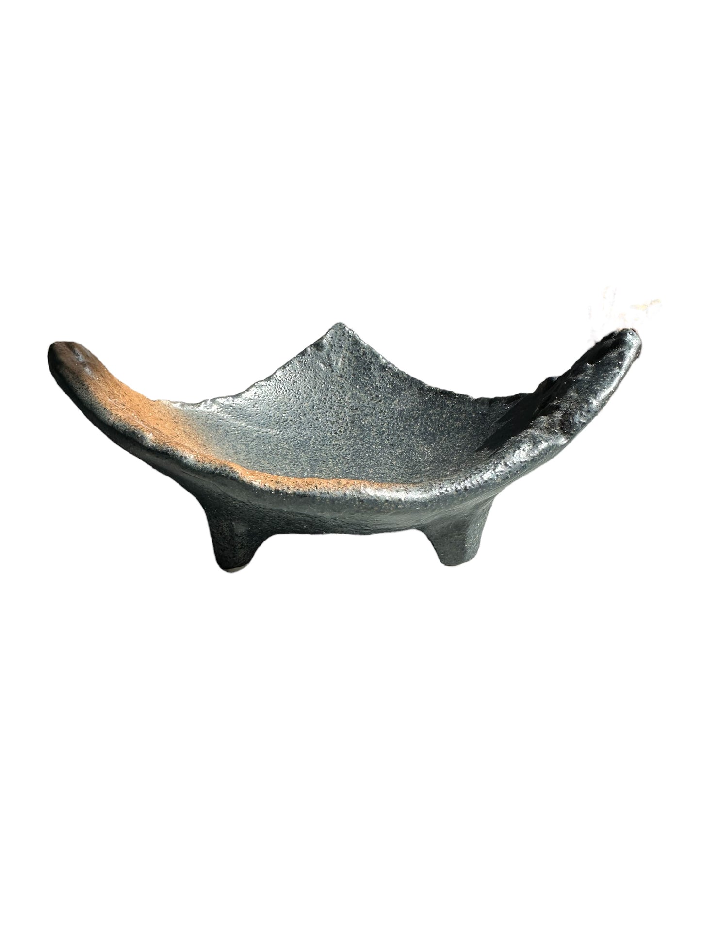 Rustic Harmony Ceramic Planter, Triangle with legs