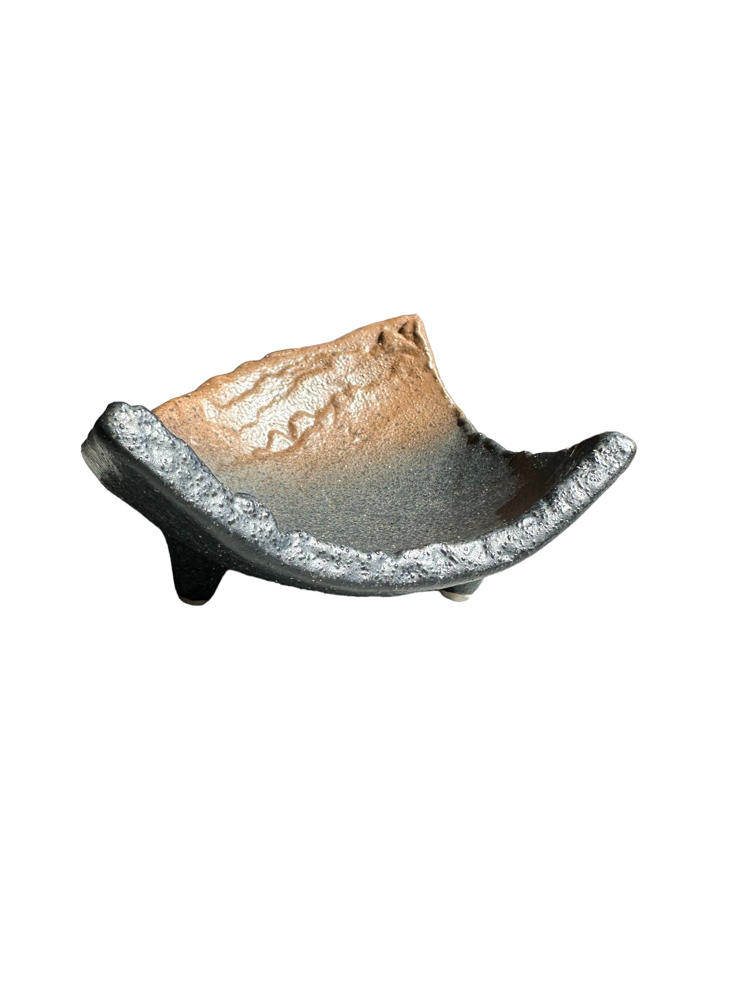 Rustic Harmony Ceramic Planter, Triangle with legs