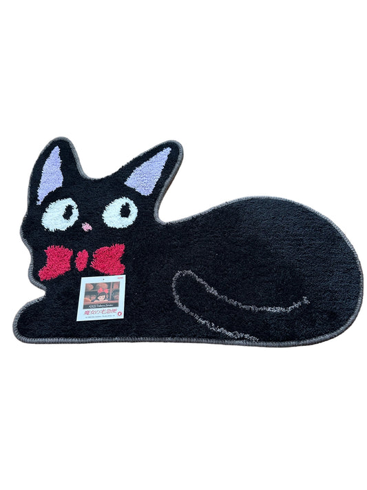 Jiji from Kiki's Delivery - 'Relaxing' Interior Mat, approx. 50×70 cm, Black Rug