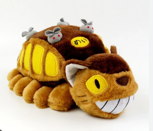 Nekobus from Totoro movie, stuffed toy, studio ghibli. 30cm/12in size