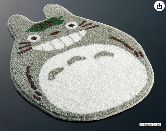 My Neighbor Totoro Slow Accent Mat (Gray), Approximately 65×48 cm (25.59×18.90 inches)