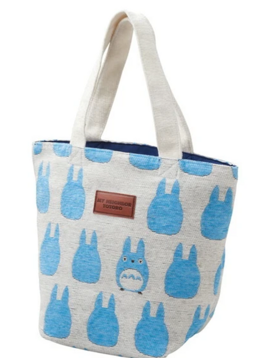 Studio Ghibli Mini Tote Bag (Skyblue) - Totoro Silhouette design