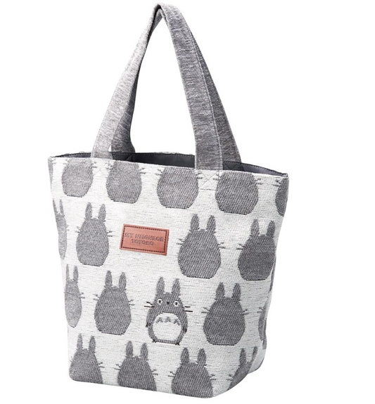 Studio Ghibli Mini Tote Bag (Gray) - Totoro Silhouette design