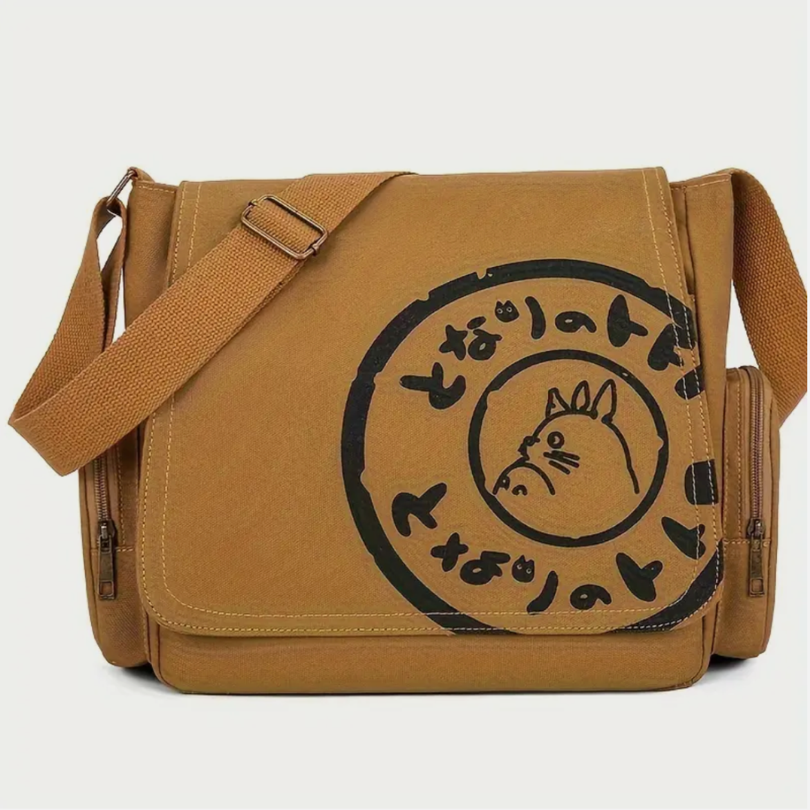 Studio Ghibli My Neighbor Totoro Black Crossbody Messenger Tote Bag Purse