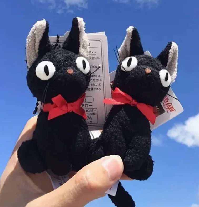 Black cat Plush Toy, Cute Mini Black Cat Jiji, Stuffed Toy Keychain