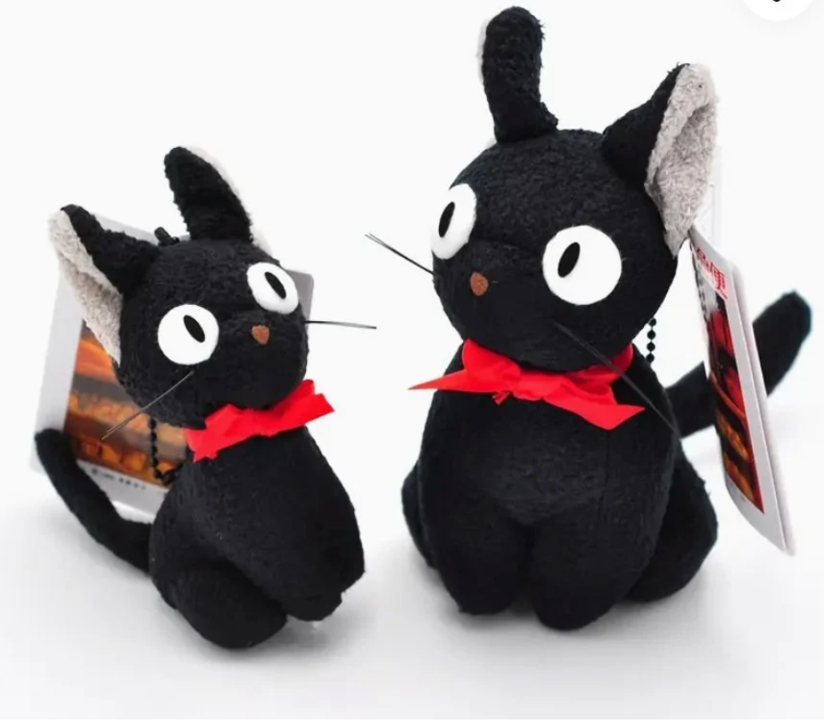 Black cat Plush Toy, Cute Mini Black Cat Jiji, Stuffed Toy Keychain