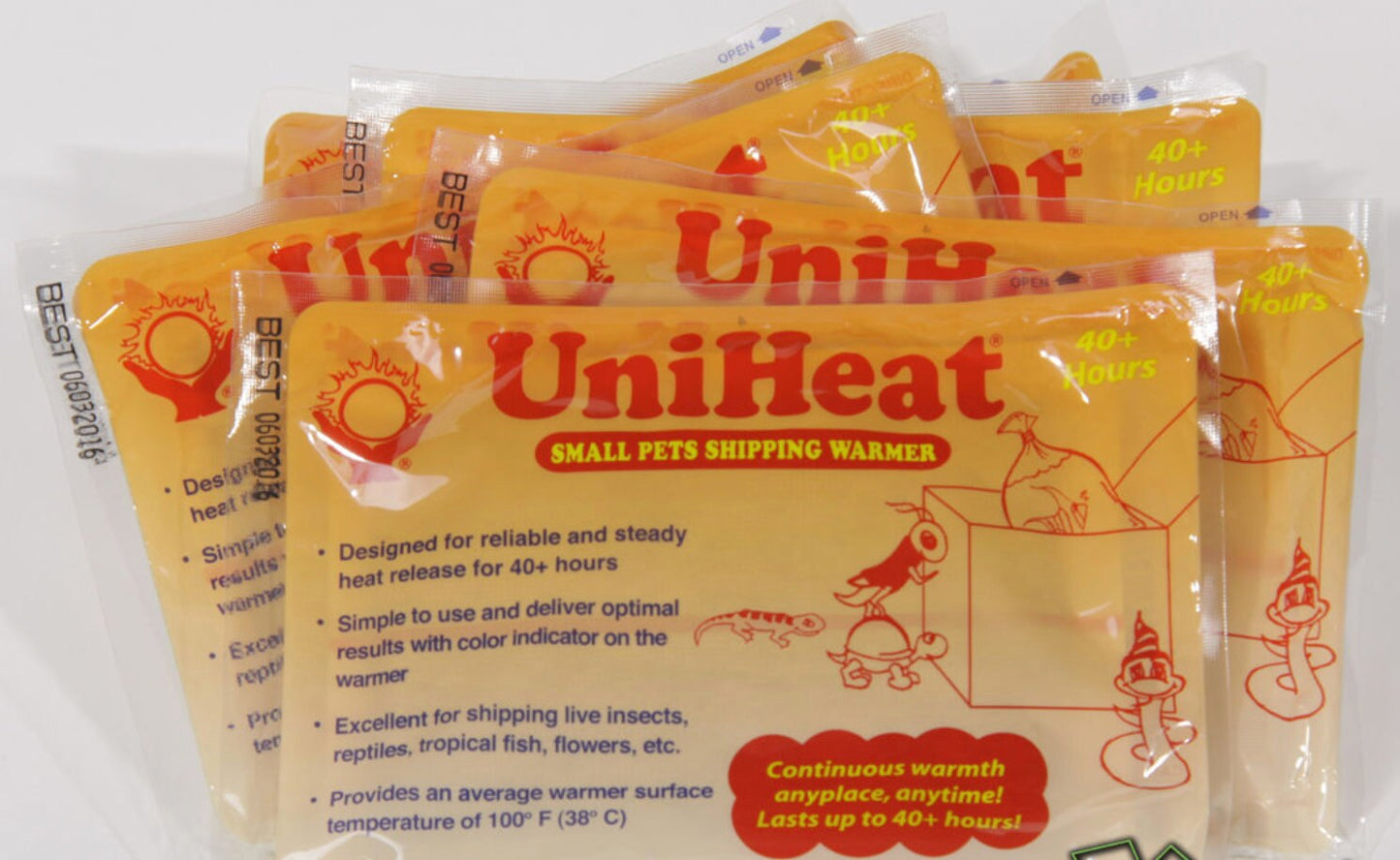 UniHeat 40 Hour Shipping Warmers - Disposable Heat Packs - Fresh & 40 HR
