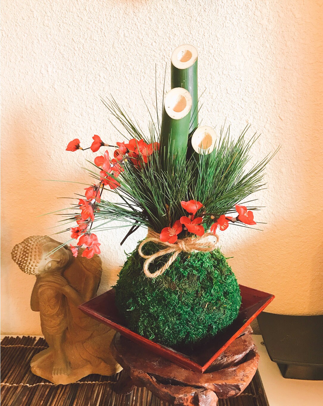 Kadomatsu Kokedama! Japanese New Year Decoration.