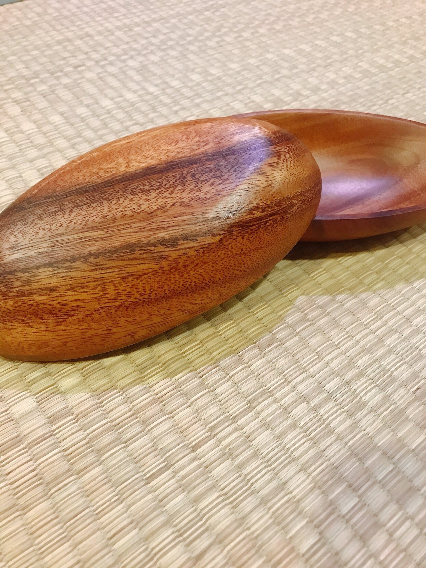 Wooden Saucer for Medium Kokedama oval 8”x 4.5”x 1.5”