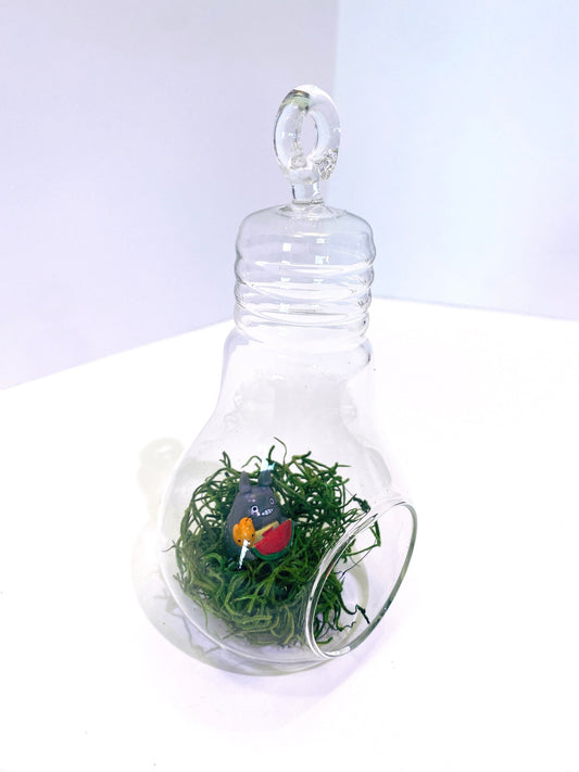 Glassware, Athenas Garden HCH0606 6 x 3 in. Clear Bulb Hanging Glass Terrarium & Candle Holder