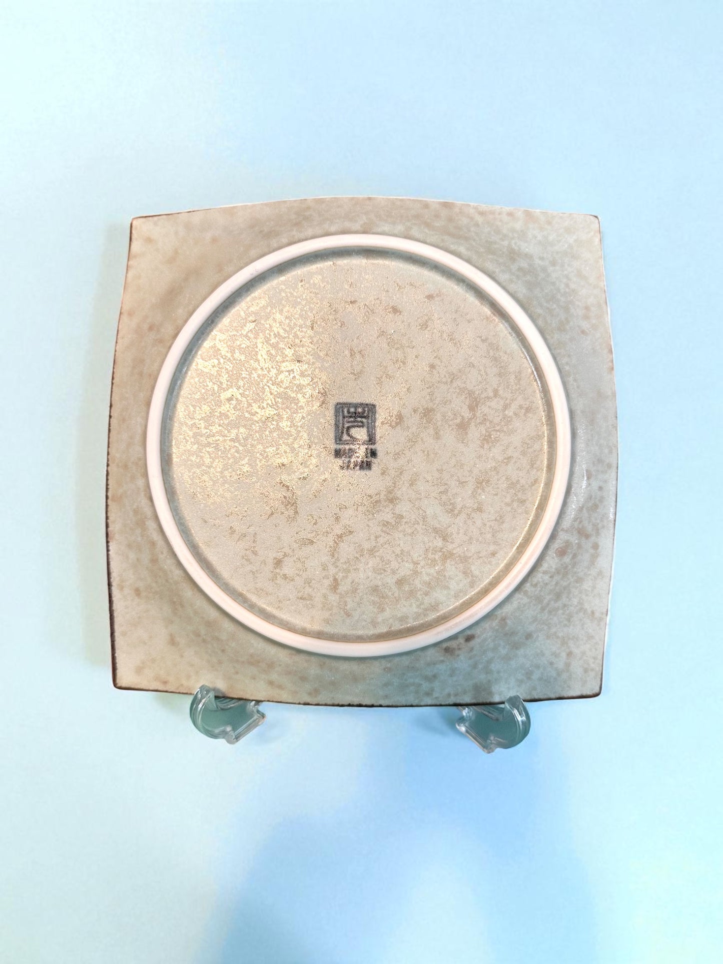 Square Plum Blossom Ceramic Saucer 7" x7" x 1"h