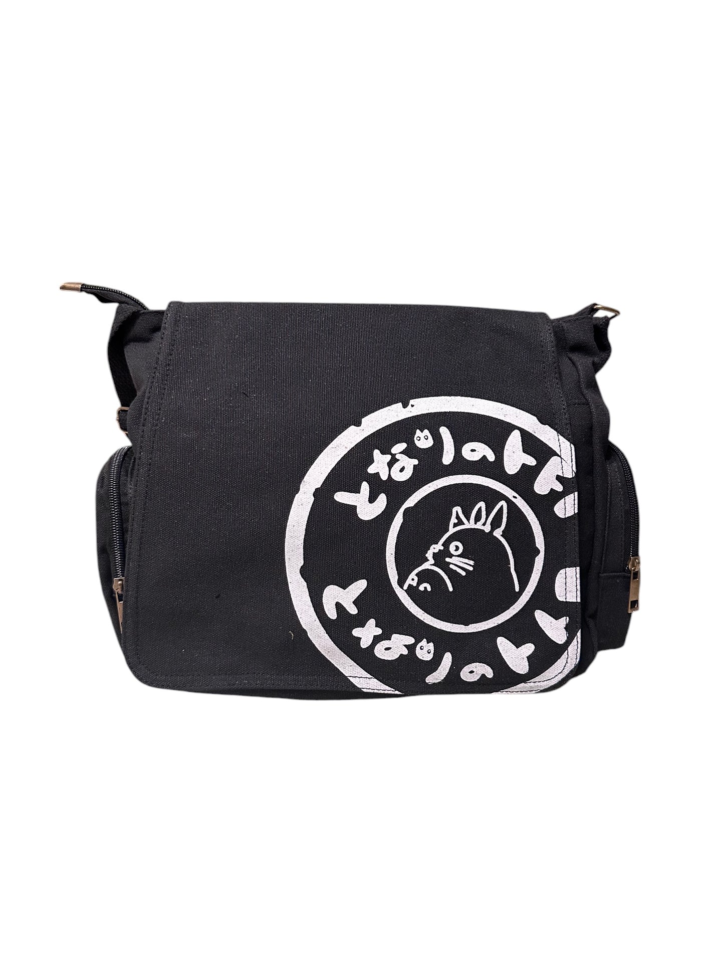 Studio Ghibli My Neighbor Totoro Black Crossbody Messenger Tote Bag Purse